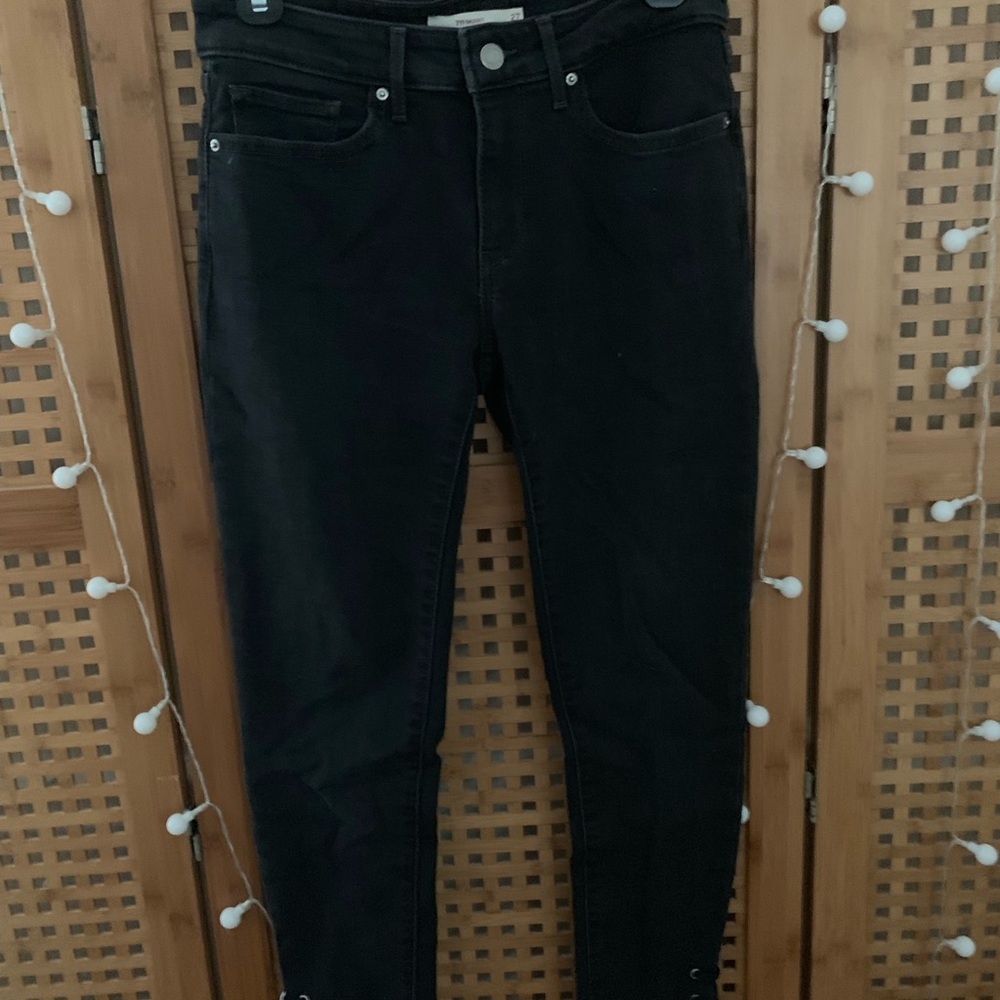 levi’s 7/11 skinny jean w/ side lace ups